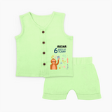 Cute Newborn Jabla Set for 6 Month | Custom Name & Style Options - PASTEL GREEN - 0 - 3 Months Old (Chest 9.8")