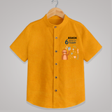 Cute Newborn Shirt for 6 Month | Custom Name & Style Options - CHROME YELLOW - 0 - 6 Months Old (Chest 23")