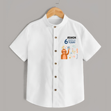 Cute Newborn Shirt for 6 Month | Custom Name & Style Options - WHITE - 0 - 6 Months Old (Chest 23")