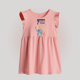 Cute Newborn Baby Frock for 7 Month | Custom Name & Style Options - BABY PINK - 0 - 3 Months Old (Chest 17")