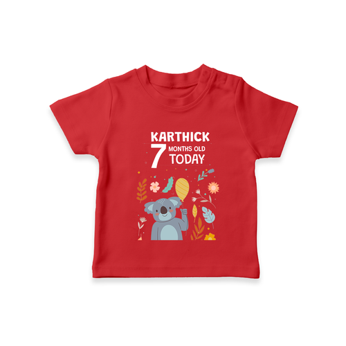 Cute Newborn T-Shirt for 7 Month | Custom Name & Style Options