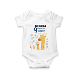 Cute Newborn Romper/Onesie for 9 Month | Custom Name & Style Options - WHITE - New Born (Chest 14")