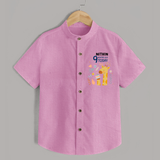 Cute Newborn Shirt for 9 Month | Custom Name & Style Options - BABY PINK - 0 - 6 Months Old (Chest 23")