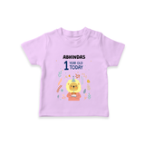 Cute Newborn T-Shirt for 1 Year | Custom Name & Style Options - LILAC - 0-5 Months Old (Chest 17")
