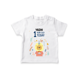 Commemorate your little one's 12th month with a custom T-Shirt, personalized with their name! - WHITE - 0 - 5 Months Old (Chest 17")
