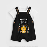 Cute Newborn Dungaree Set for 1 Year | Custom Name & Style Options - BLACK - 0 - 5 Months Old (Chest 18")