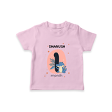 Baby T-Shirt Birthday Outfit - 1st Month | Personalized T-Shirt | Cozy Cotton Fabric - BABY PINK - 0-5 Months Old (Chest 17")