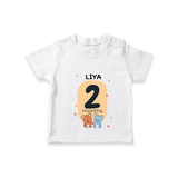 Commemorate your little one's 2nd month with a customized T-Shirt - WHITE - 0 - 5 Months Old (Chest 17")
