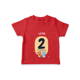 Commemorate your little one's 2nd month with a customized T-Shirt - RED - 0 - 5 Months Old (Chest 17")