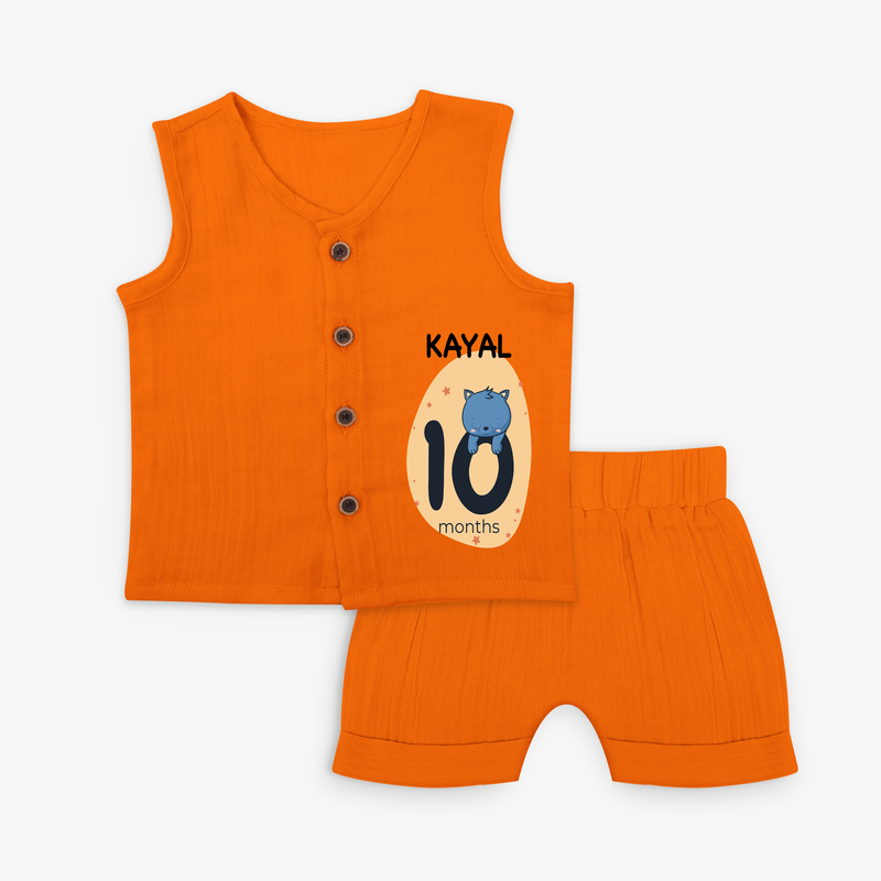 Commemorate your little one's 10th month with a customized Jabla Set - HALLOWEEN - 0 - 3 Months Old (Chest 9.8")