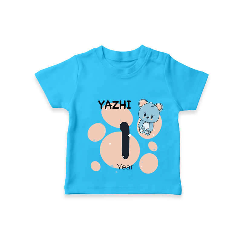 Commemorate your little one's 1st year with a customized T-Shirt - SKY BLUE - 0 - 5 Months Old (Chest 17")