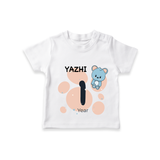 Commemorate your little one's 1st year with a customized T-Shirt - WHITE - 0 - 5 Months Old (Chest 17")