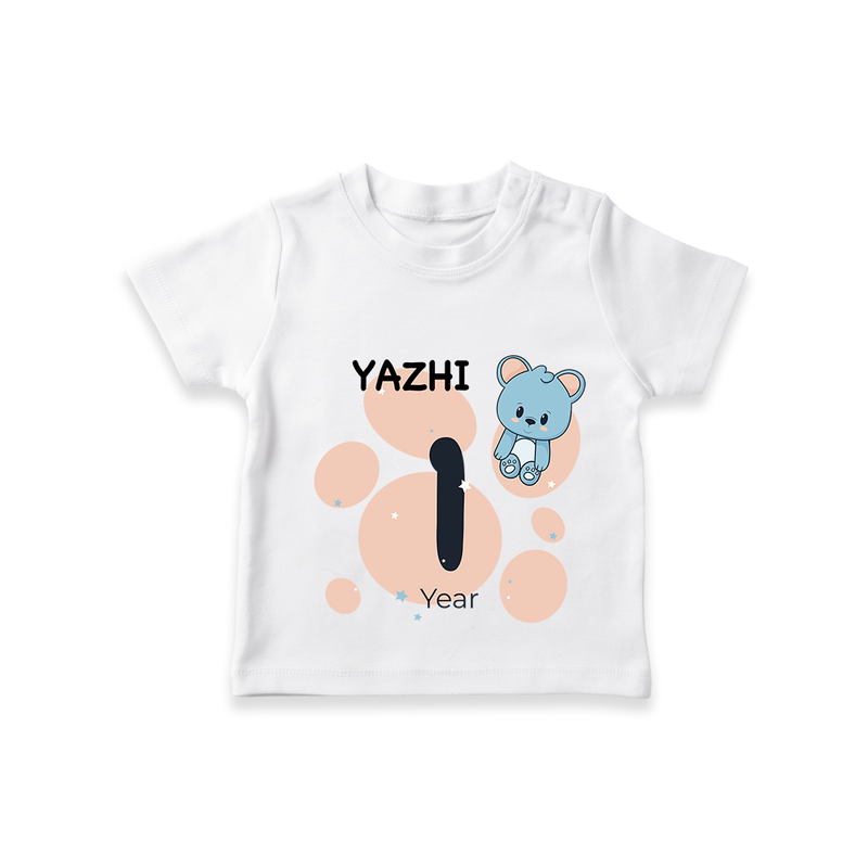 Commemorate your little one's 1st year with a customized T-Shirt - WHITE - 0 - 5 Months Old (Chest 17")