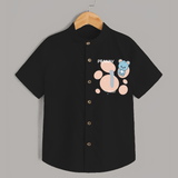 Baby Shirt Birthday Outfit - 1st Year | Personalized Shirt | Cozy Cotton Fabric - BLACK - 0 - 6 Months Old (Chest 23")