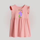 Celebrate Baby's 1st Month | Custom Baby Frock | Premium Cotton - BABY PINK - 0 - 3 Months Old (Chest 17")