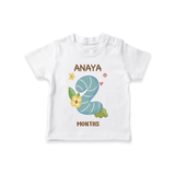 Memorialize your little one's Second month with a personalized kids T-shirts - WHITE - 0 - 5 Months Old (Chest 17")