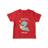 Celebrate Baby's 2nd Month | Custom T-Shirt | Premium Cotton - RED - 0-5 Months Old (Chest 17")