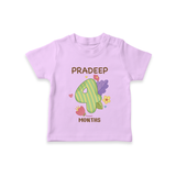 Celebrate Baby's 4th Month | Custom T-Shirt | Premium Cotton - LILAC - 0-5 Months Old (Chest 17")