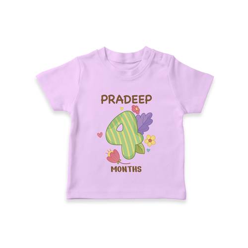 Celebrate Baby's 4th Month | Custom T-Shirt | Premium Cotton