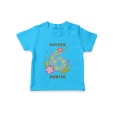 Celebrate Baby's 6th Month | Custom T-Shirt | Premium Cotton - SKY BLUE - 0-5 Months Old (Chest 17")
