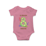 Celebrate Baby's 8th Month | Custom Romper/Onesie | Premium Cotton - ONION - New Born (Chest 14")