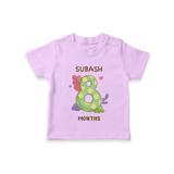 Celebrate Baby's 8th Month | Custom T-Shirt | Premium Cotton - LILAC - 0-5 Months Old (Chest 17")
