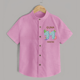 Celebrate Baby's 11th Month | Custom Shirt | Premium Cotton - BABY PINK - 0 - 6 Months Old (Chest 23")