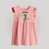 3 Month Old Baby Clothing | Custom Baby Frock Design | Ideal for Gifting - BABY PINK - 0 - 3 Months Old (Chest 17")