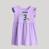 3 Month Old Baby Clothing | Custom Baby Frock Design | Ideal for Gifting - LILAC - 0 - 3 Months Old (Chest 17")