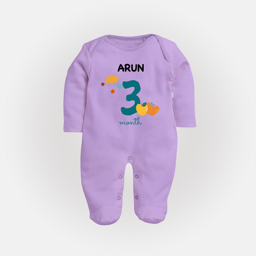 3 Month Old Baby Clothing | Custom Full Sleeve Bodysuit/ Sleep Suit/ Jumpsuit Design | Ideal for Gifting