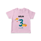 3 Month Old Baby Clothing | Custom T-Shirt Design | Ideal for Gifting - BABY PINK - 0-5 Months Old (Chest 17")
