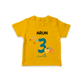 3 Month Old Baby Clothing | Custom T-Shirt Design | Ideal for Gifting - CHROME YELLOW - 0-5 Months Old (Chest 17")