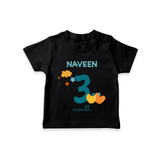 3 Month Old Baby Clothing | Custom T-Shirt Design | Ideal for Gifting - BLACK - 0-5 Months Old (Chest 17")