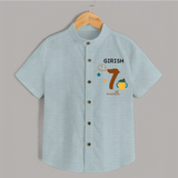 7 Month Old Baby Clothing | Custom Shirt Design | Ideal for Gifting - ARCTIC BLUE - 0 - 6 Months Old (Chest 23")