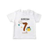 7 Month Old Baby Clothing | Custom T-Shirt Design | Ideal for Gifting - WHITE - 0-5 Months Old (Chest 17")