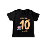 10 Month Old Baby Clothing | Custom T-Shirt Design | Ideal for Gifting - BLACK - 0-5 Months Old (Chest 17")