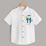 11 Month Old Baby Clothing | Custom Shirt Design | Ideal for Gifting - WHITE - 0 - 6 Months Old (Chest 23")