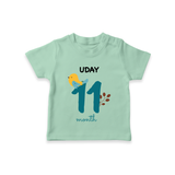 11 Month Old Baby Clothing | Custom T-Shirt Design | Ideal for Gifting - MINT GREEN - 0-5 Months Old (Chest 17")