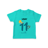 11 Month Old Baby Clothing | Custom T-Shirt Design | Ideal for Gifting - TEAL - 0-5 Months Old (Chest 17")
