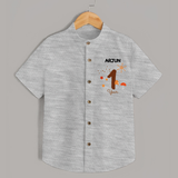 1 Year Old Baby Clothing | Custom Shirt Design | Ideal for Gifting - GREY - 0 - 6 Months Old (Chest 23")