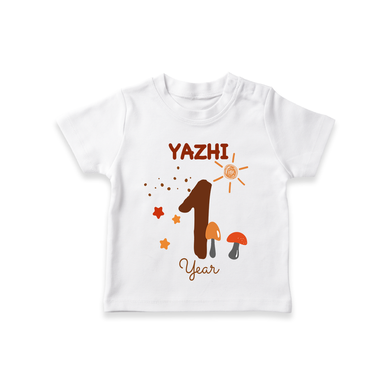 Celebrate The 12th Month Birthday Custom T-Shirt, Personalized with your Baby's name - WHITE - 0 - 5 Months Old (Chest 17")