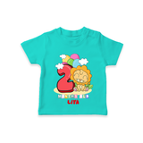 Celebrate The Second Month Birthday Customised T-Shirt - TEAL - 0 - 5 Months Old (Chest 17")