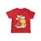 Celebrate The Second Month Birthday Customised T-Shirt - RED - 0 - 5 Months Old (Chest 17")