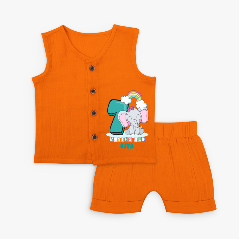 Celebrate The Seventh Month Birthday Customised Jabla set - HALLOWEEN - 0 - 3 Months Old (Chest 9.8")