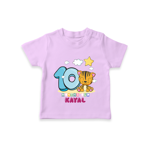 Custom Baby T-Shirt for 10 Month Milestone | Soft Cotton T-Shirt | Personalized Name Print