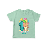 Celebrate The Twelfth Month Birthday Customised T-Shirt - MINT GREEN - 0 - 5 Months Old (Chest 17")