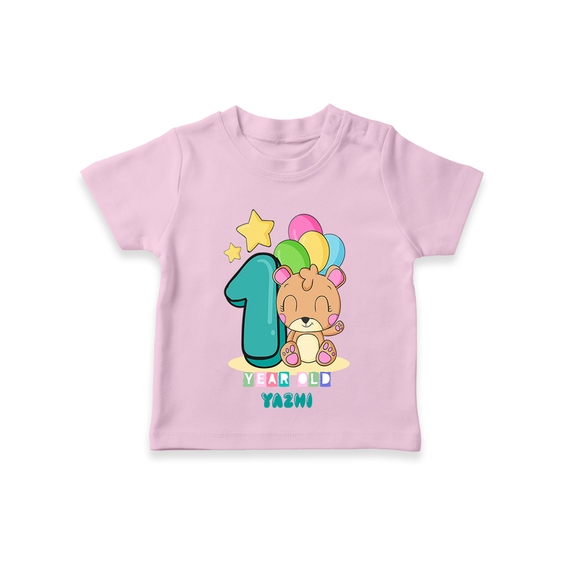 Celebrate The Twelfth Month Birthday Customised T-Shirt - PINK - 0 - 5 Months Old (Chest 17")