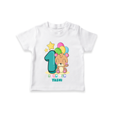 Celebrate The Twelfth Month Birthday Customised T-Shirt - WHITE - 0 - 5 Months Old (Chest 17")