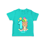 Celebrate The Twelfth Month Birthday Customised T-Shirt - TEAL - 0 - 5 Months Old (Chest 17")