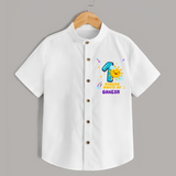 1st Month Baby Outfit | Personalized Shirt for Newborn | Milestone Gift Idea - WHITE - 0 - 6 Months Old (Chest 23")